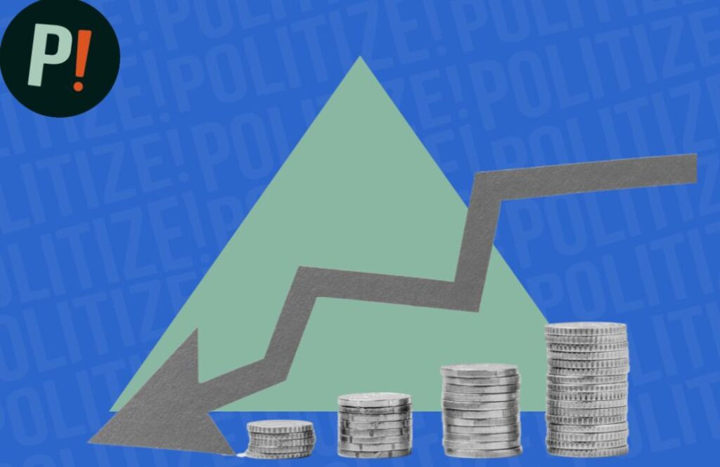 Imagen de monedas representando la Inflación en Colombia
