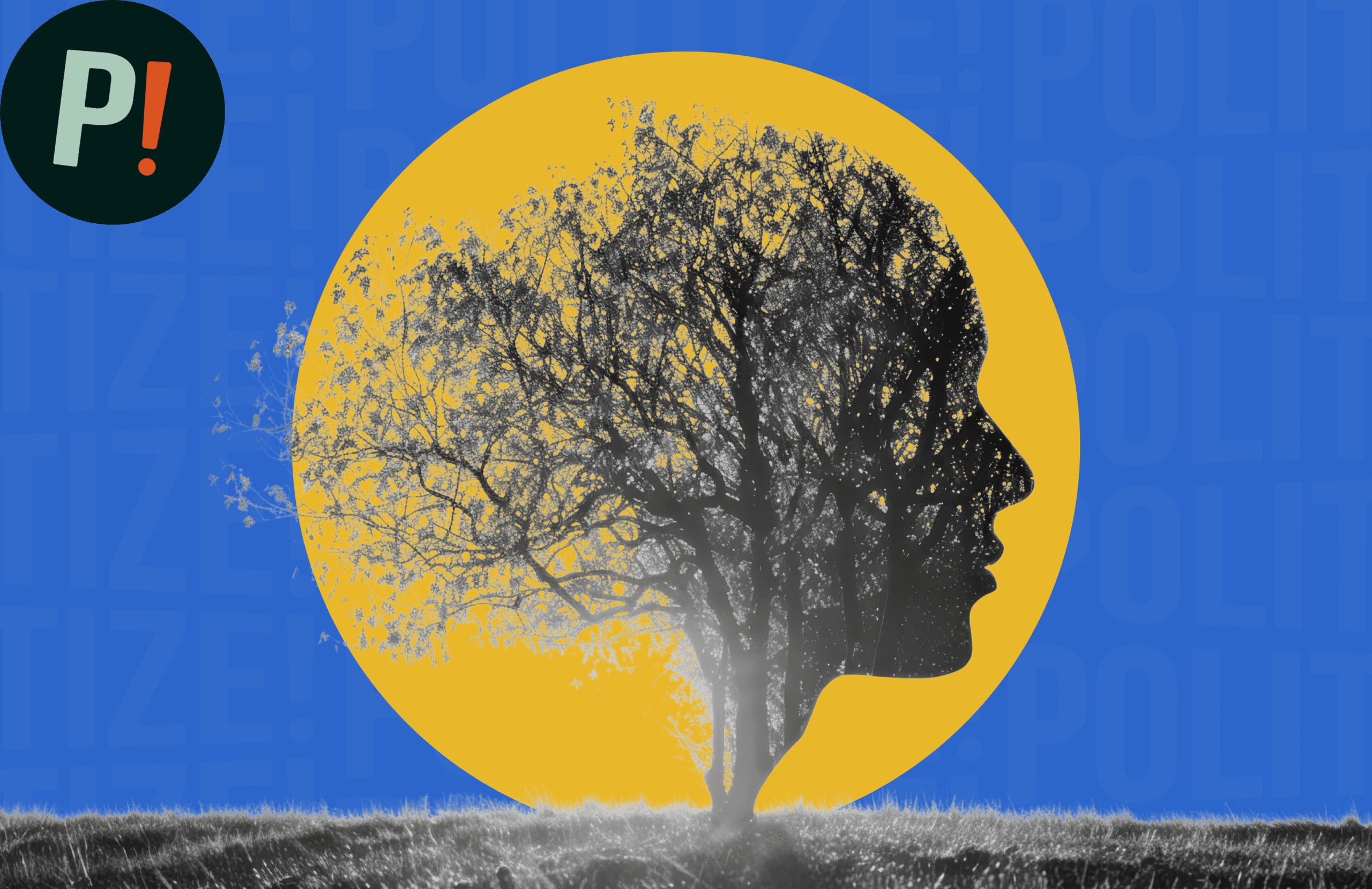 Imagen de un árbol y la mente humana que representa los impactos de la desinformación en la salud mental y el medio ambiente.