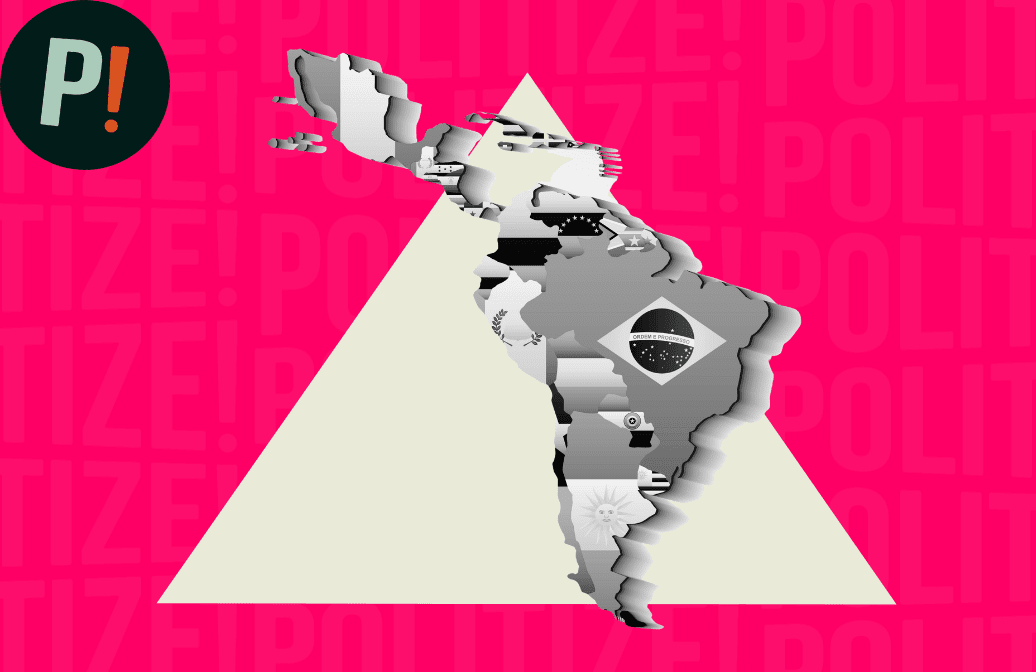 Mapa de América Latina representa la latinidad